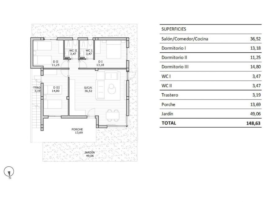 Испания bungalow san-miguel-de-salinas 